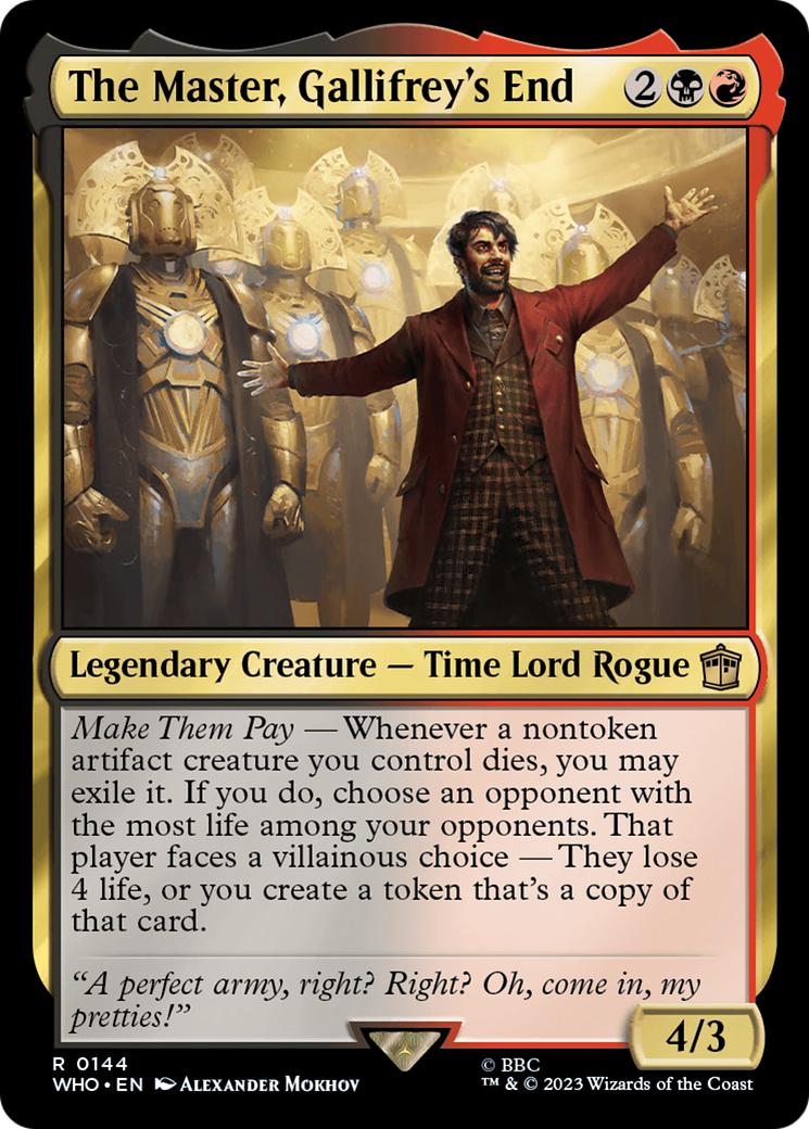 The Master, Gallifrey's End [Doctor Who] | Rook's Games and More