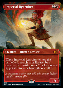 Imperial Recruiter (Borderless Alternate Art) [Modern Horizons 2] | Rook's Games and More