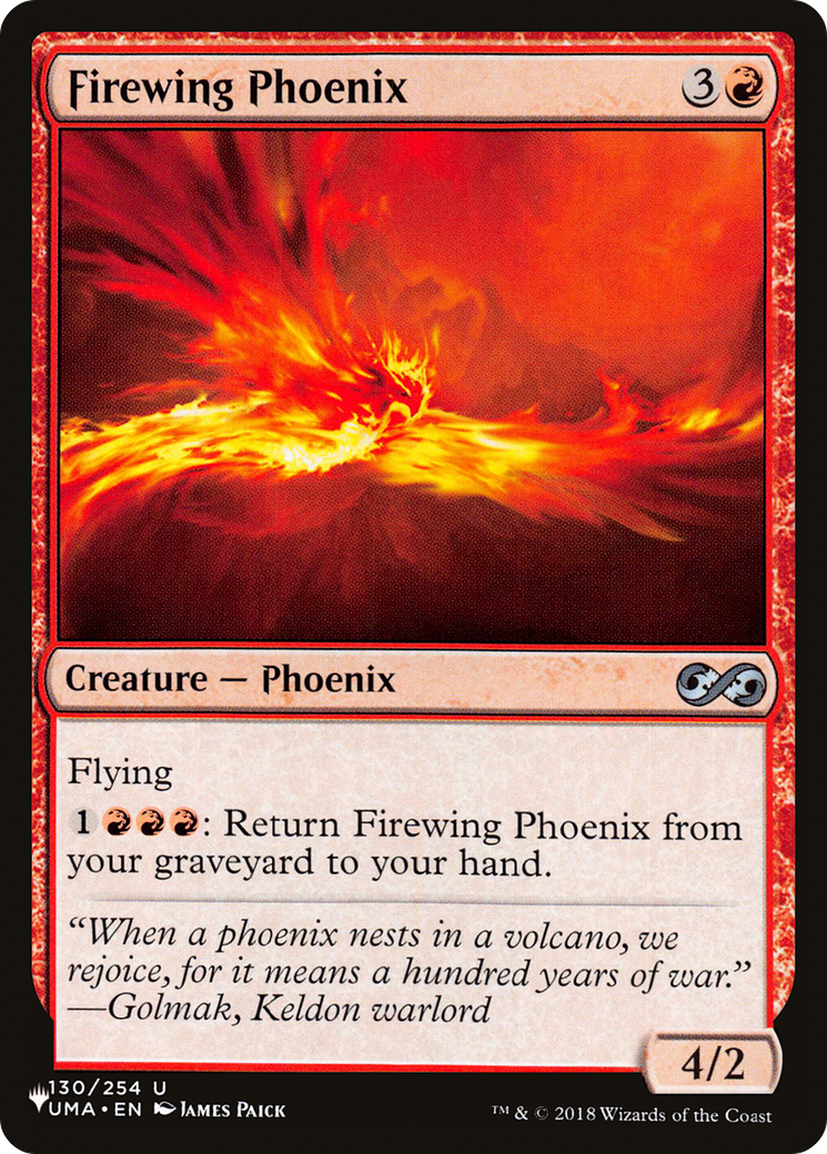 Firewing Phoenix [The List Reprints] | Rook's Games and More