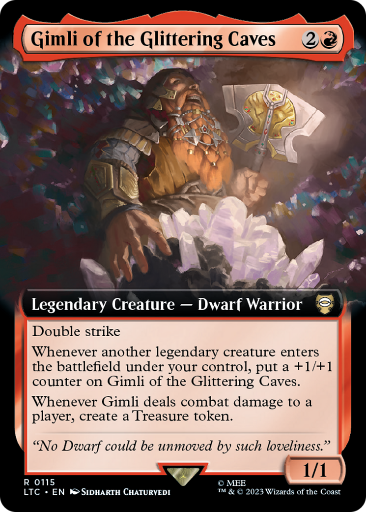 Gimli of the Glittering Caves (Extended Art) [The Lord of the Rings: Tales of Middle-Earth Commander] | Rook's Games and More