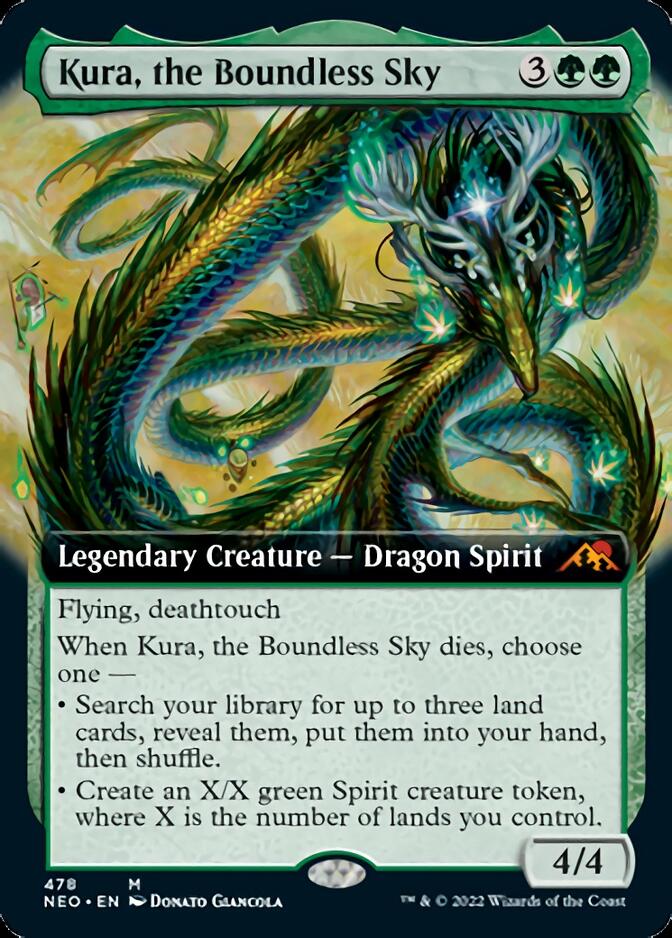 Kura, the Boundless Sky (Extended Art) [Kamigawa: Neon Dynasty] | Rook's Games and More