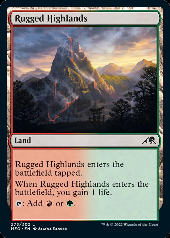 Rugged Highlands [Kamigawa: Neon Dynasty] | Rook's Games and More