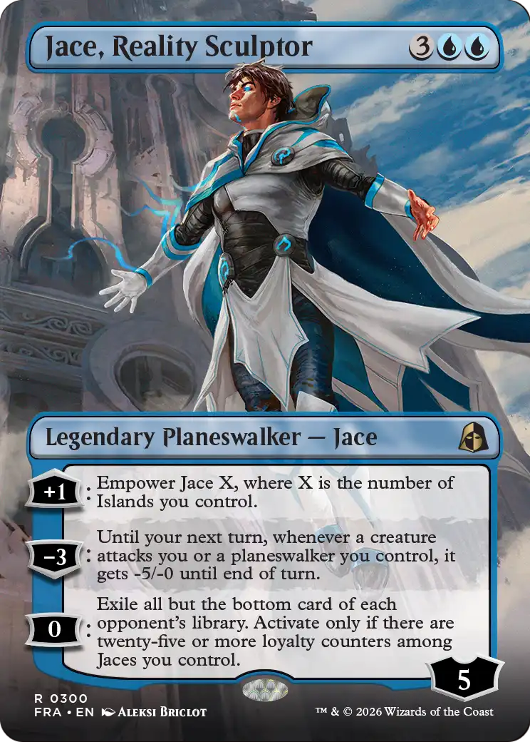 Jace, Reality Sculptor (Borderless) [Reality Fracture] | Rook's Games and More