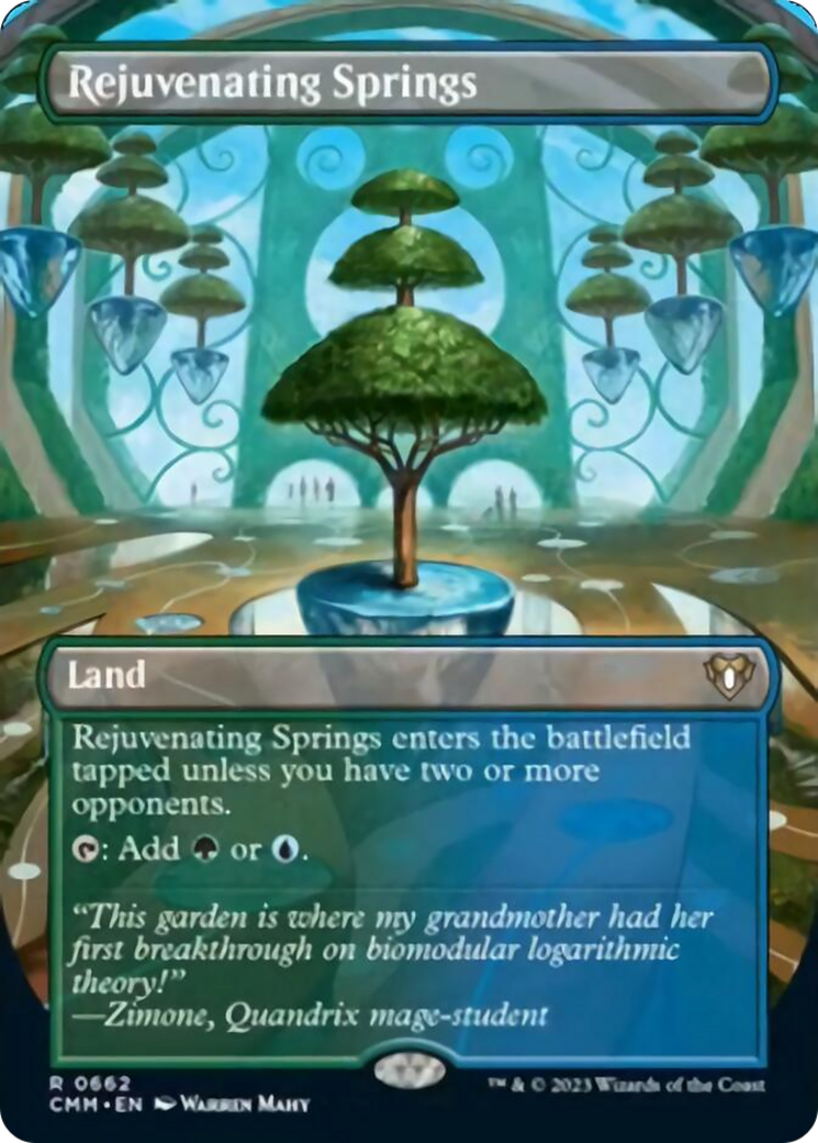 Rejuvenating Springs (Borderless Alternate Art) [Commander Masters] | Rook's Games and More