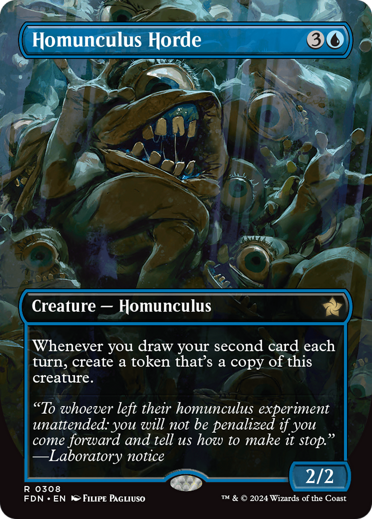 Homunculus Horde (Borderless) [Foundations] | Rook's Games and More