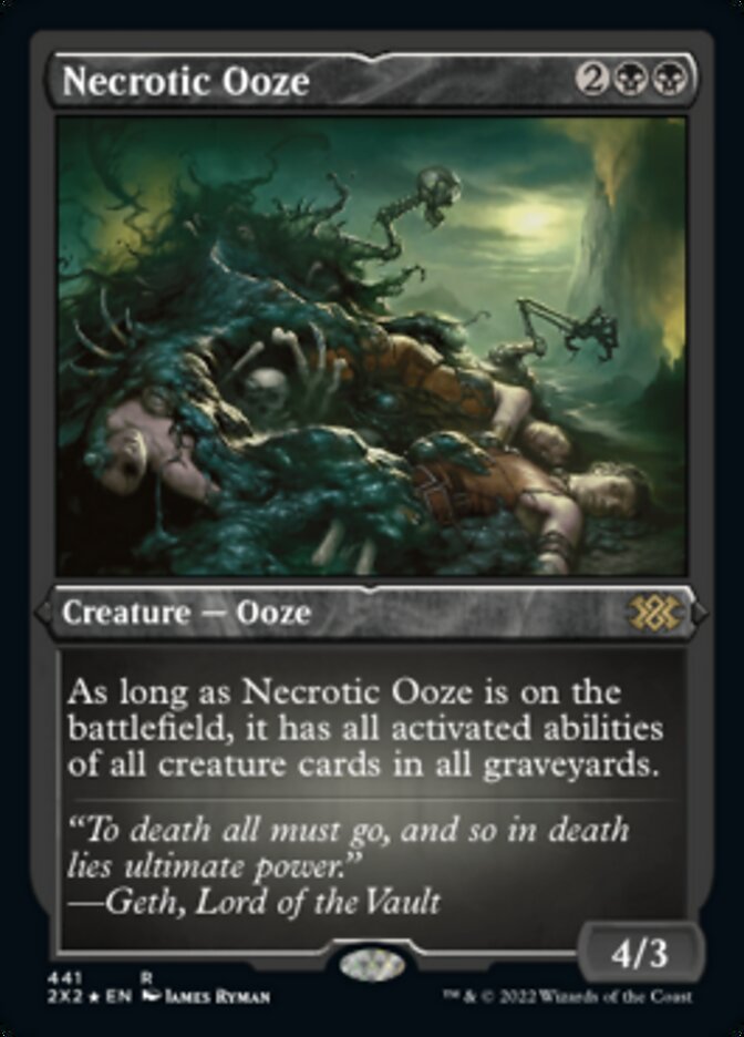 Necrotic Ooze (Foil Etched) [Double Masters 2022] | Rook's Games and More