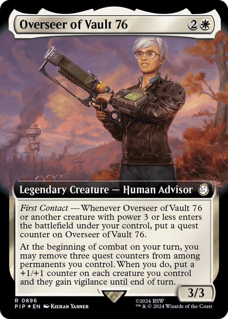 Overseer of Vault 76 (Extended Art) (Surge Foil) [Fallout] | Rook's Games and More