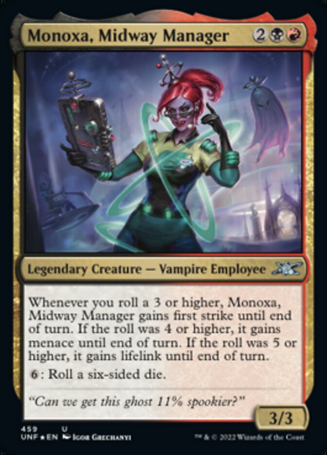 Monoxa, Midway Manager (Galaxy Foil) [Unfinity] | Rook's Games and More