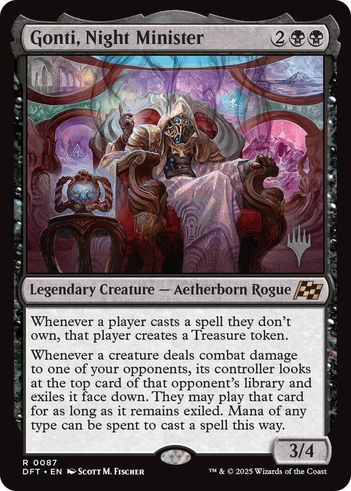 Gonti, Night Minister (Promo Pack) [Aetherdrift Promos] | Rook's Games and More