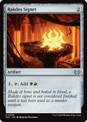 Rakdos Signet [Duskmourn: House of Horror Commander] | Rook's Games and More