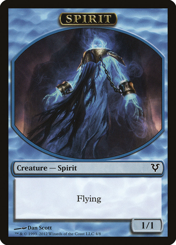 Spirit Token (4/8) [Avacyn Restored Tokens] | Rook's Games and More