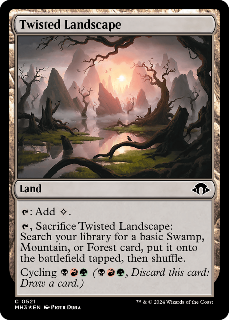 Twisted Landscape (Ripple Foil) [Modern Horizons 3] | Rook's Games and More