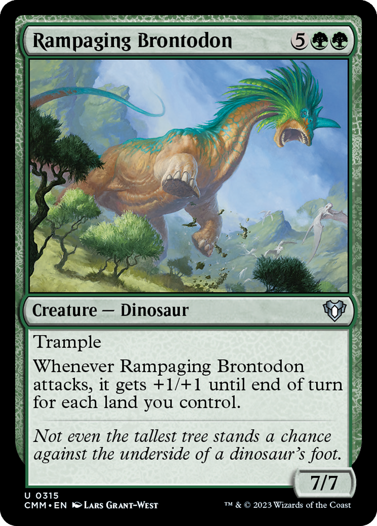 Rampaging Brontodon [Commander Masters] | Rook's Games and More