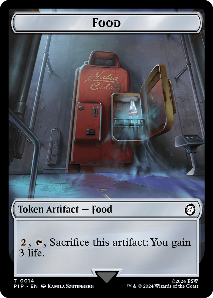 Food (0014) // Soldier (0004) Double-Sided Token [Fallout Tokens] | Rook's Games and More