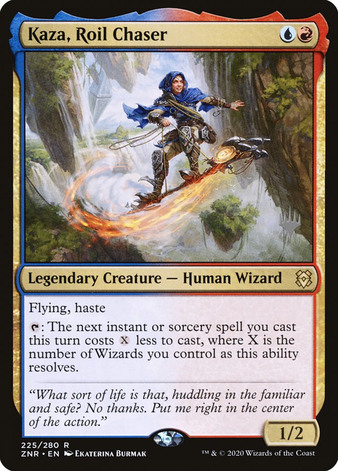 Kaza, Roil Chaser (Promo Pack) [Zendikar Rising Promos] | Rook's Games and More