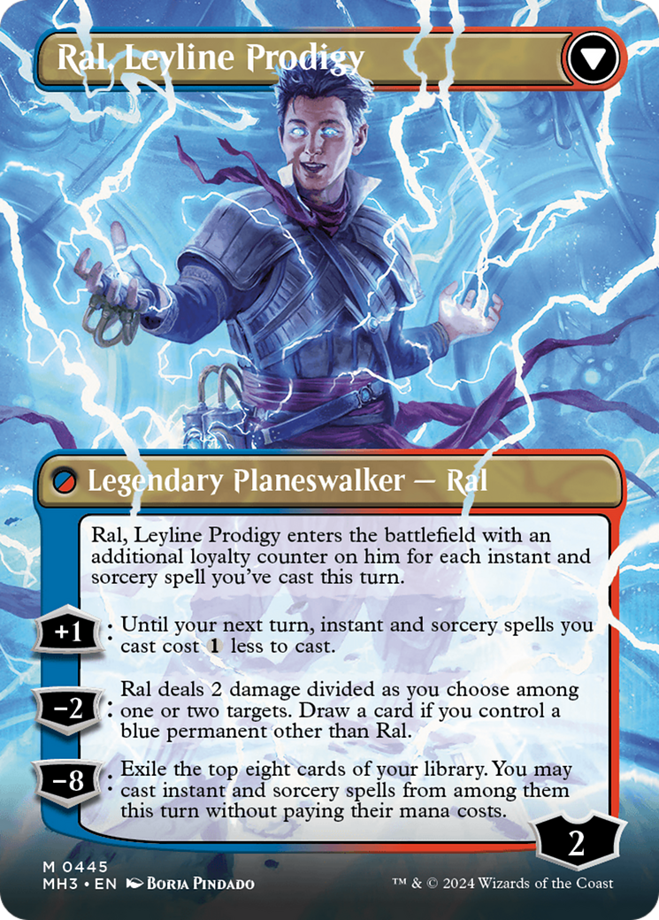 Ral, Monsoon Mage // Ral, Leyline Prodigy (Borderless) [Modern Horizons 3] | Rook's Games and More