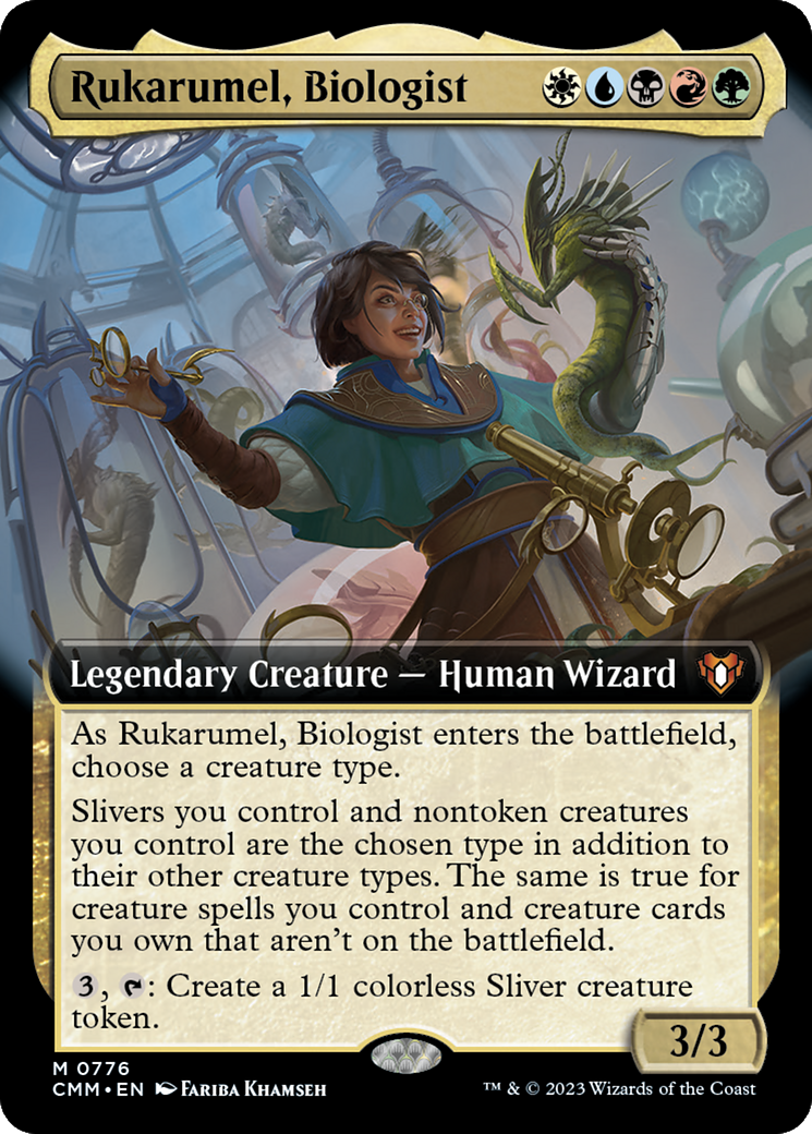 Rukarumel, Biologist (Extended Art) [Commander Masters] | Rook's Games and More