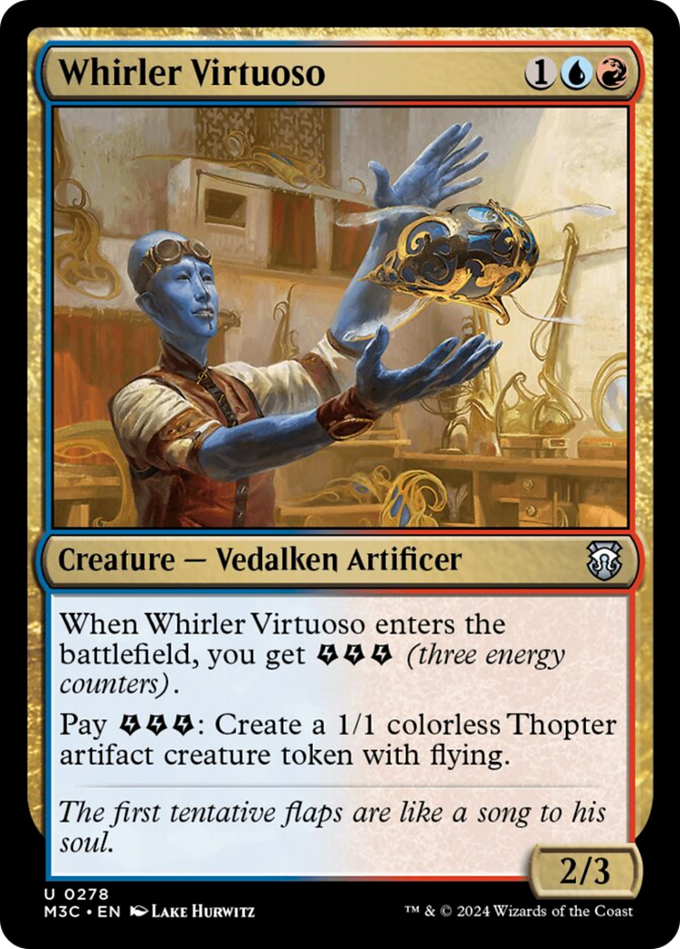 Whirler Virtuoso (Ripple Foil) [Modern Horizons 3 Commander] | Rook's Games and More