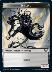 Inkling // Treasure Double-Sided Token [Strixhaven: School of Mages Tokens] | Rook's Games and More