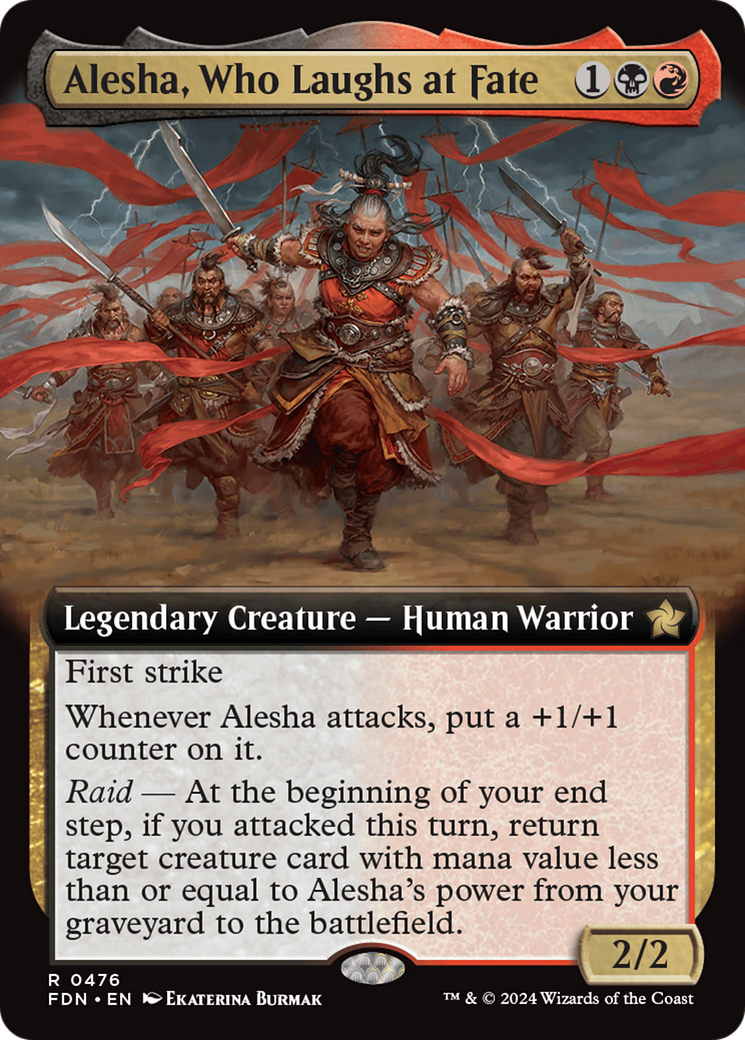 Alesha, Who Laughs at Fate (Extended Art) [Foundations] | Rook's Games and More