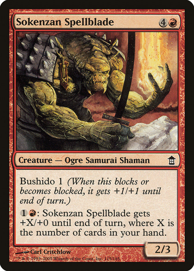 Sokenzan Spellblade [Saviors of Kamigawa] | Rook's Games and More