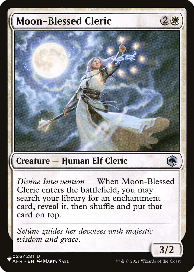 Moon-Blessed Cleric [The List Reprints] | Rook's Games and More