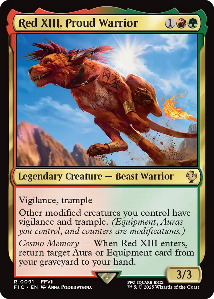 Red XIII, Proud Warrior [FINAL FANTASY Commander] | Rook's Games and More