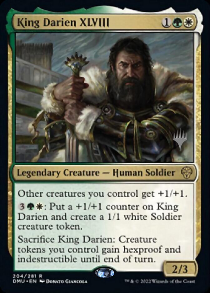 King Darien XLVIII (Promo Pack) [Dominaria United Promos] | Rook's Games and More