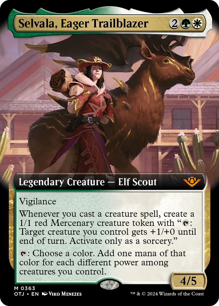 Selvala, Eager Trailblazer (Extended Art) [Outlaws of Thunder Junction] | Rook's Games and More