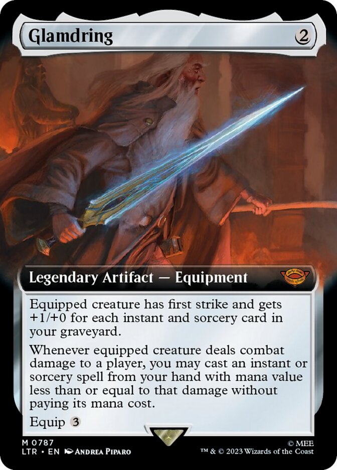Glamdring (Extended Art) (Surge Foil) [The Lord of the Rings: Tales of Middle-Earth] | Rook's Games and More