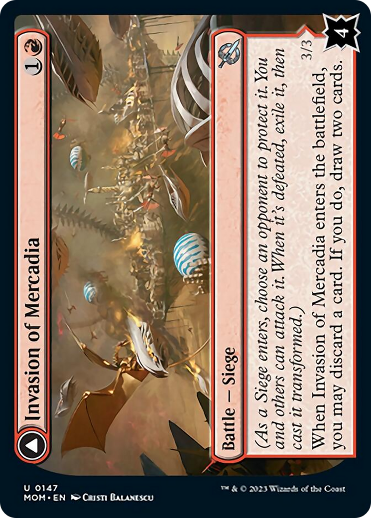 Invasion of Mercadia // Kyren Flamewright [March of the Machine] | Rook's Games and More