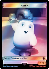 Alien // Food (0059) Double-Sided Token (Surge Foil) [Doctor Who Tokens] | Rook's Games and More
