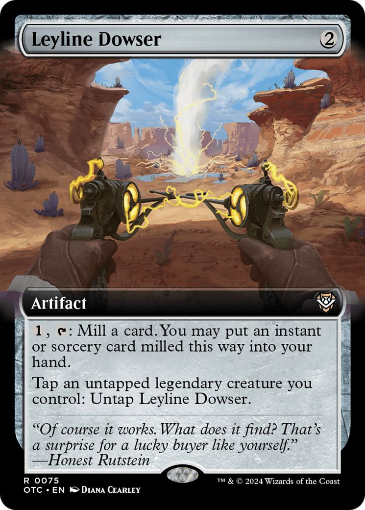 Leyline Dowser (Extended Art) [Outlaws of Thunder Junction Commander] | Rook's Games and More