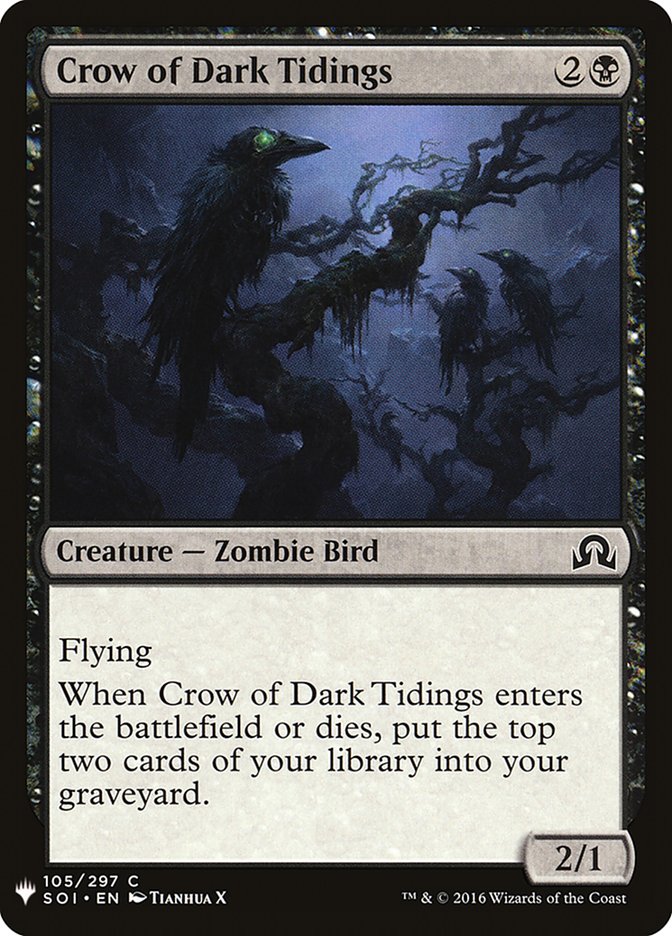 Crow of Dark Tidings [Mystery Booster] | Rook's Games and More