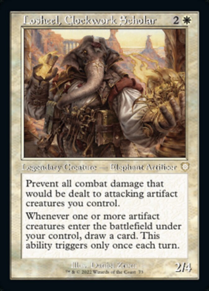 Losheel, Clockwork Scholar (Retro) [The Brothers' War Commander] | Rook's Games and More