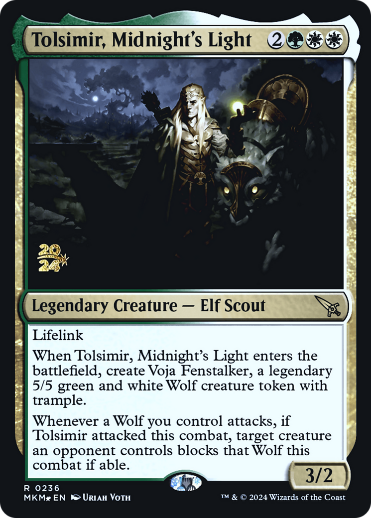 Tolsimir, Midnight's Light [Murders at Karlov Manor Prerelease Promos] | Rook's Games and More