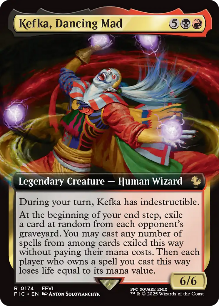 Kefka, Dancing Mad (Extended Art) [FINAL FANTASY Commander] | Rook's Games and More