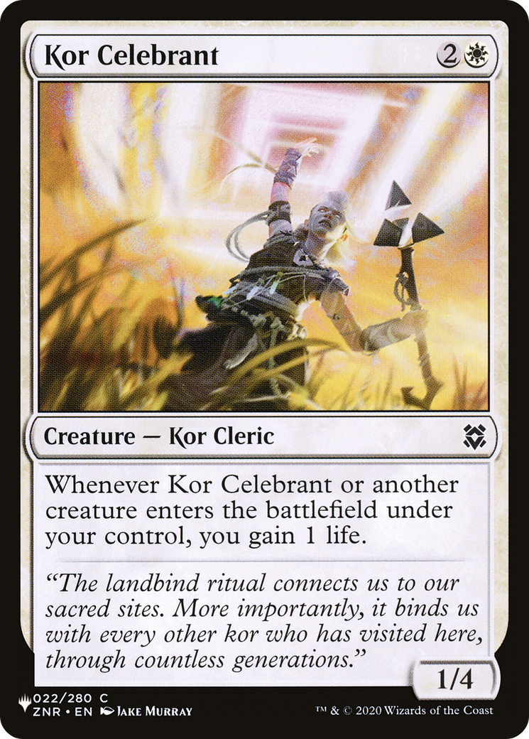 Kor Celebrant [The List Reprints] | Rook's Games and More