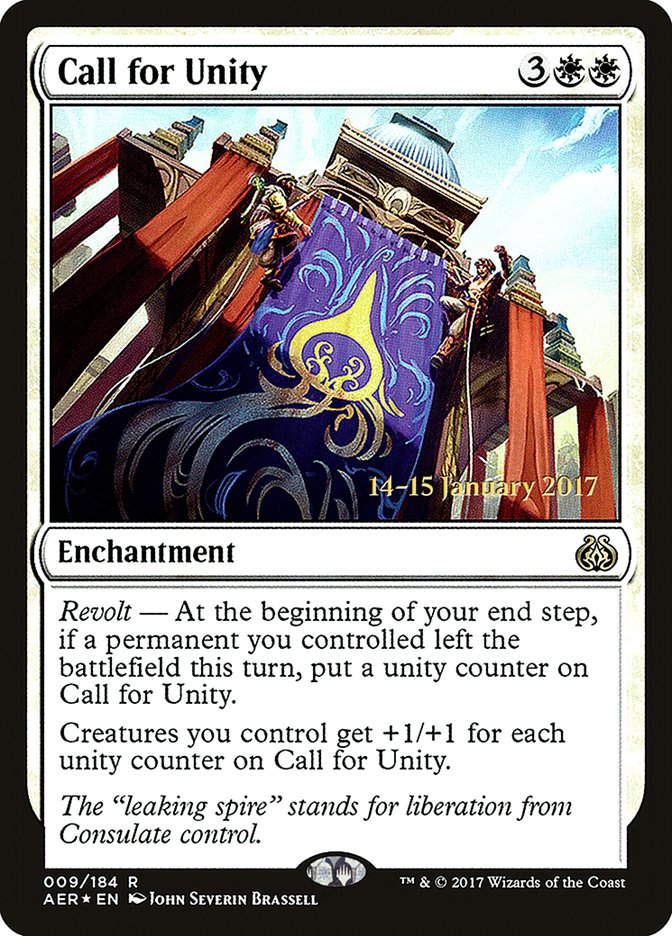 Call for Unity [Aether Revolt Prerelease Promos] | Rook's Games and More