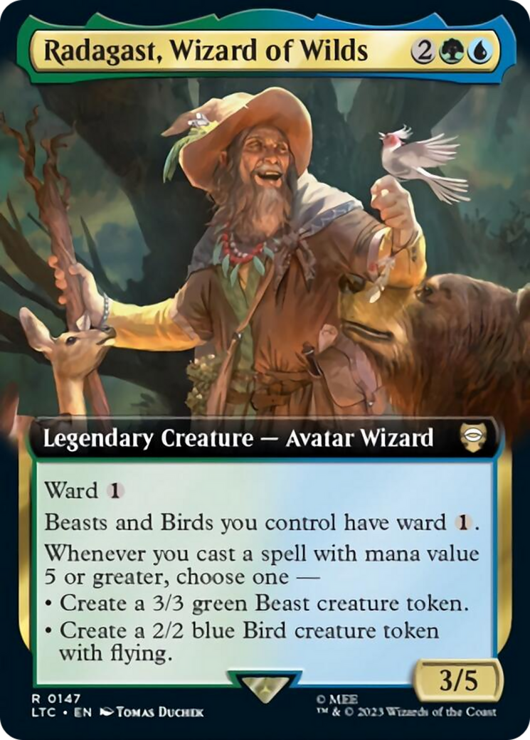 Radagast, Wizard of Wilds (Extended Art) [The Lord of the Rings: Tales of Middle-Earth Commander] | Rook's Games and More