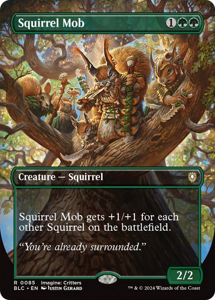 Squirrel Mob (Borderless) [Bloomburrow Commander] | Rook's Games and More