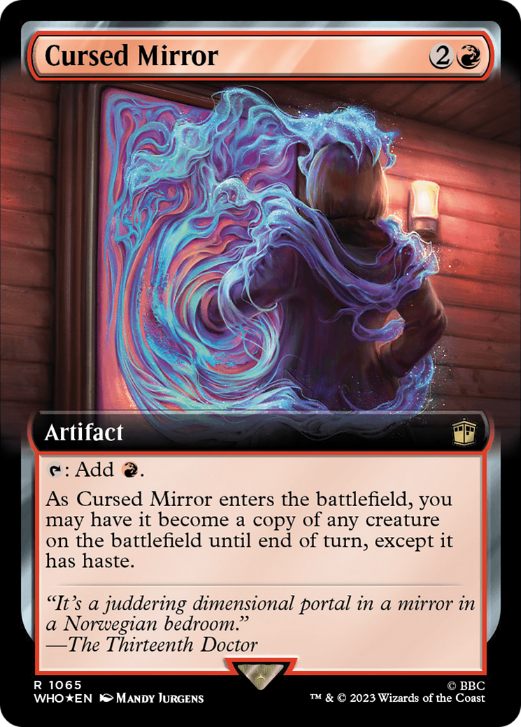 Cursed Mirror (Extended Art) (Surge Foil) [Doctor Who] | Rook's Games and More