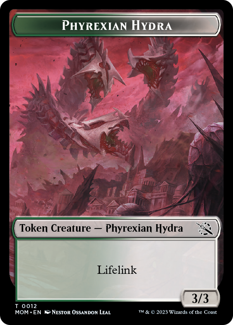 Elemental (2) // Phyrexian Hydra (12) Double-Sided Token [March of the Machine Tokens] | Rook's Games and More