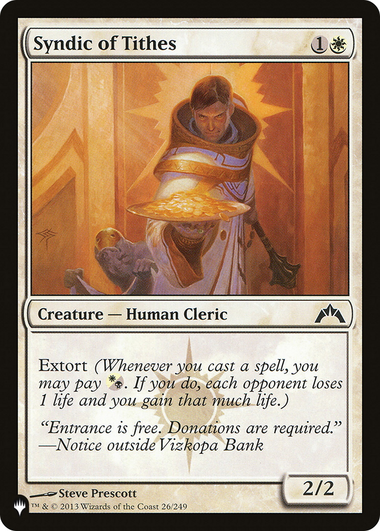 Syndic of Tithes [The List] | Rook's Games and More