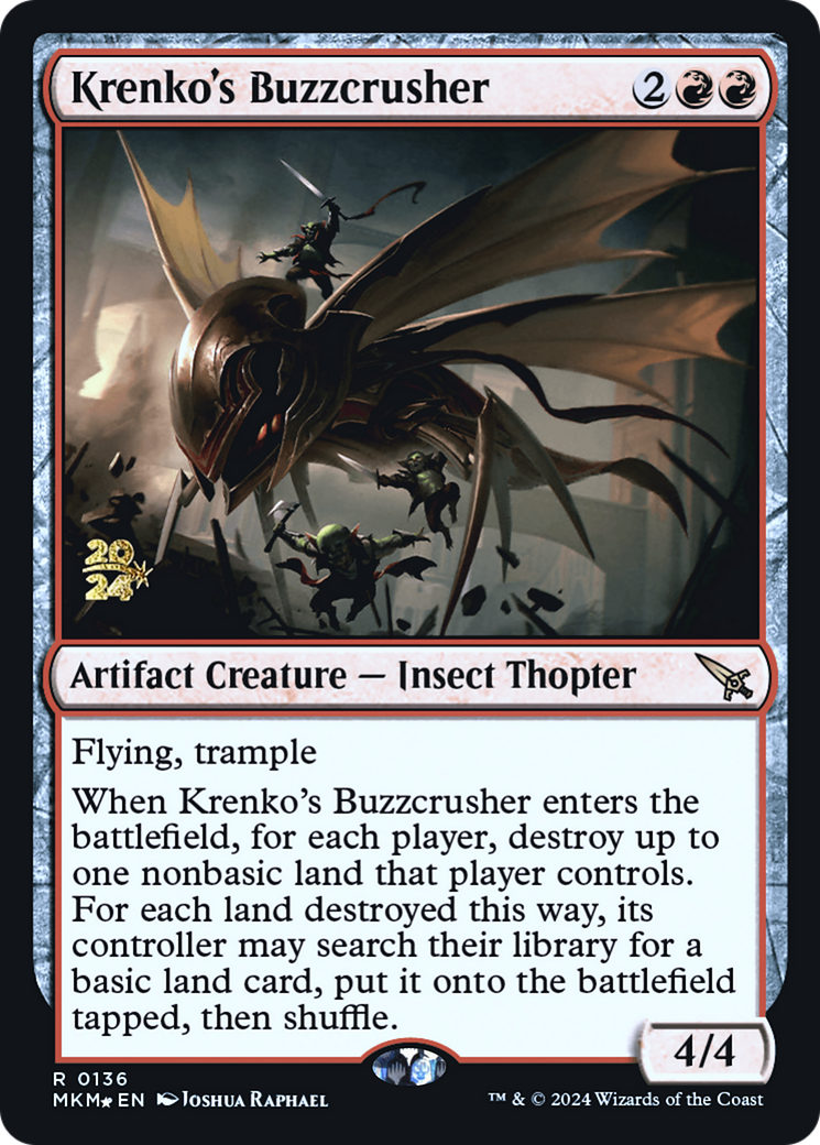 Krenko's Buzzcrusher [Murders at Karlov Manor Prerelease Promos] | Rook's Games and More