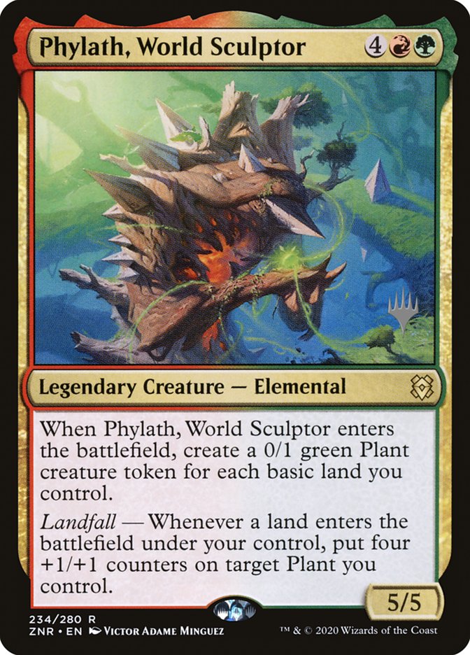 Phylath, World Sculptor (Promo Pack) [Zendikar Rising Promos] | Rook's Games and More