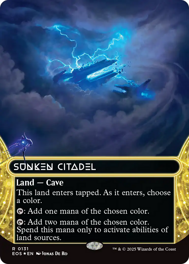 Sunken Citadel (0131) (Borderless) (Galaxy Foil) [Edge of Eternities: Stellar Sights] | Rook's Games and More