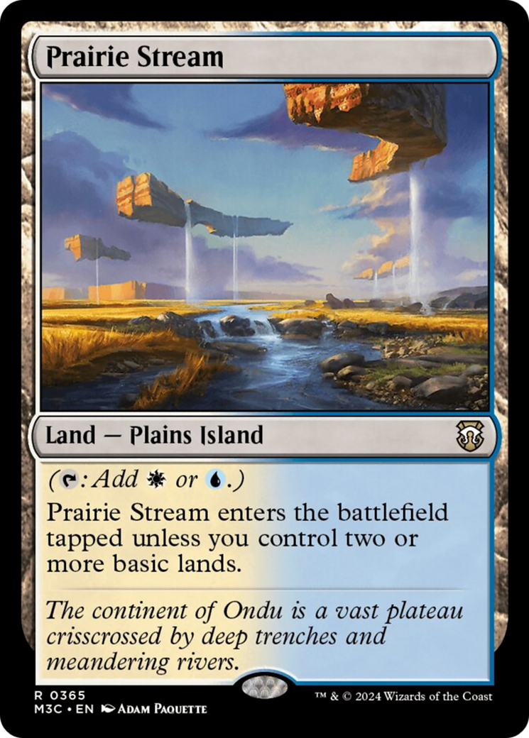 Prairie Stream (Ripple Foil) [Modern Horizons 3 Commander] | Rook's Games and More