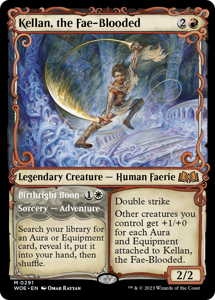 Kellan, the Fae-Blooded // Birthright Boon (Showcase) [Wilds of Eldraine] | Rook's Games and More