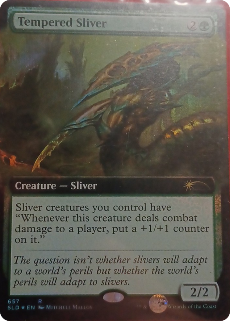 Tempered Sliver (Extended Art) [Secret Lair Drop Promos] | Rook's Games and More